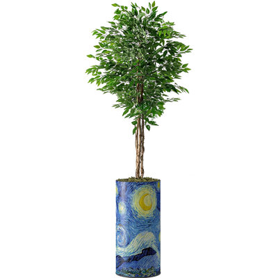 Faux Ficus Plant in Planter