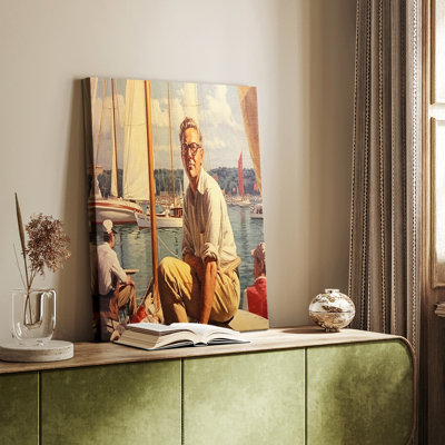 Série NAUTICAL DCIX - Toile tendue avec châssis Premium - Prêt à être accroché