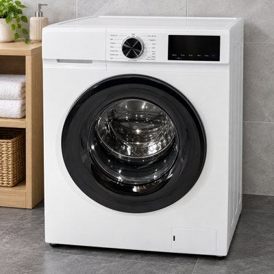 1,6 pieds cubes Machine à laver à chargement frontal et ensemble de sécheuse à linge compact de 3,6 pieds cubes, 9 cycles de lavage, sécheuse à linge à haute température, appareils de buanderie empilables pour balcon d'appartement