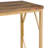 Selma 20"W Solid Mango Wood Contemporary End Table with Open Metal Base and Diamond Detail-727615929