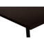 Bureau d'ordinateur en forme de L pour bureau à domicile, l 48 po, stratifié brun, métal noir, avec rangement amélioré, aspect moderne