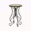 Table d'appoint ronde en céramique pour l'extérieur