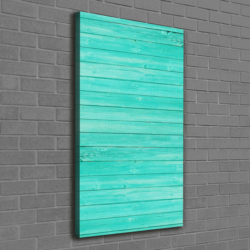 Green Boards - Wrapped Canvas Print