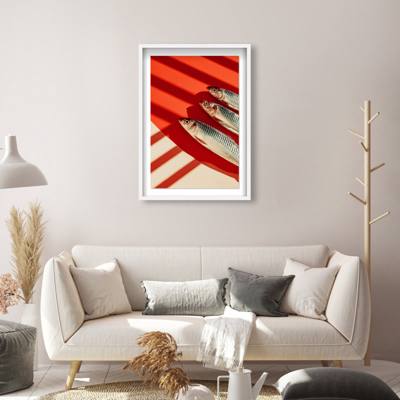 Coast Catch Print by Oliver Gal, 37.5"H x 25.5"W, White Shadowbox