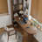Walnut Curved Solid Wood desk-108687337-108687338