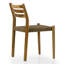 Ensemble de 2 chaises de salle à manger d'intérieur / extérieur en teck clair Bleta avec siège tissé à la main et dossier à lattes-286465780