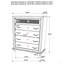 Commode 5 tiroirs Randall