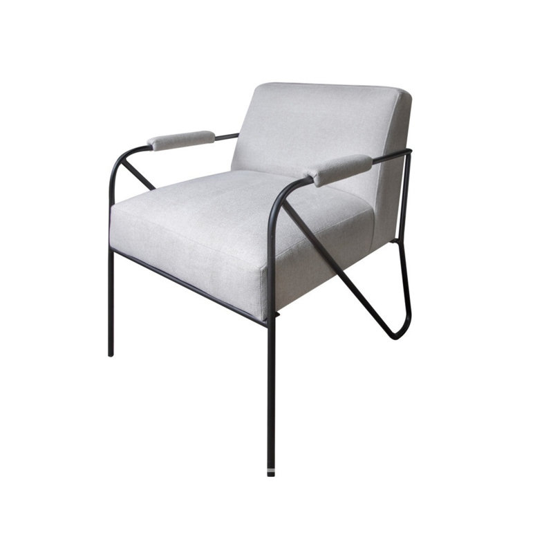 Fauteuil de 29 po de large Amiyha Tamalpais, Tissu gris 121