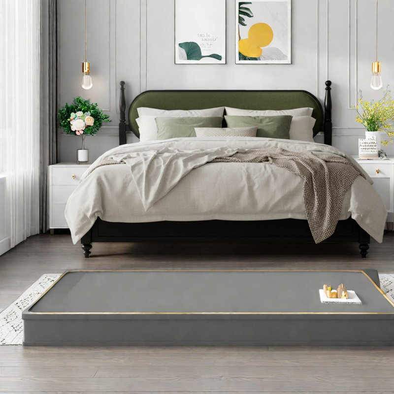 Space Saving Beds, Solid Wood Mdf Queen Modern Frame For Home
