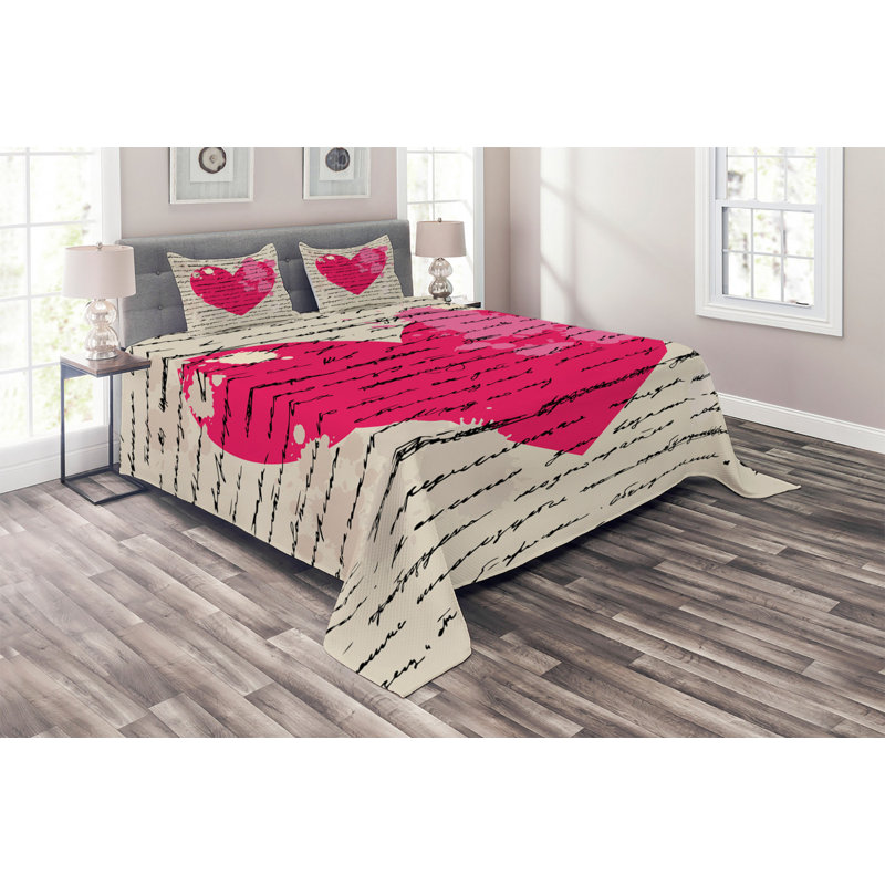 Modern & Contemporary Polyester Coverlet, King Bedspread + 2 Shams