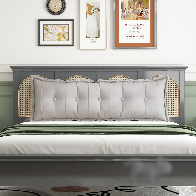 200 cm Bed Back Pillow, White, 50cm x 100cm