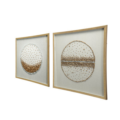 Boîte murale décorative 27,6 x 27,6 po, décor à la maison pour le salon, la salle à manger, la chambre à coucher, le couloir, ensemble de 2