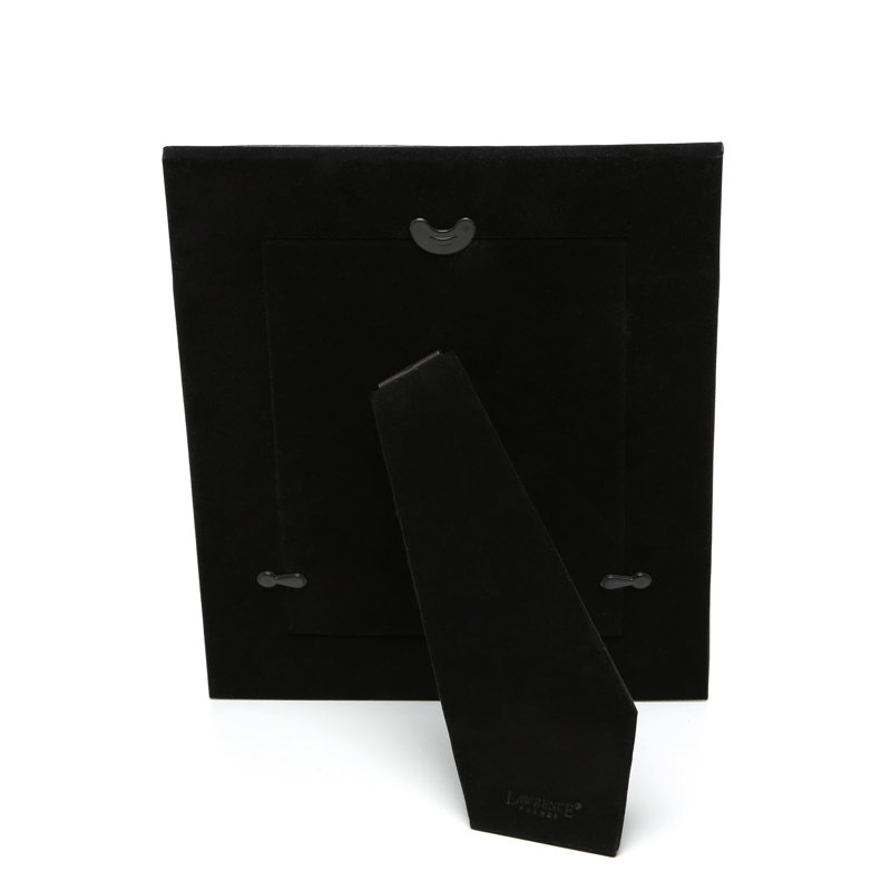 Cadre photo en cuir assemblé, 5 po x 7 po, Noir