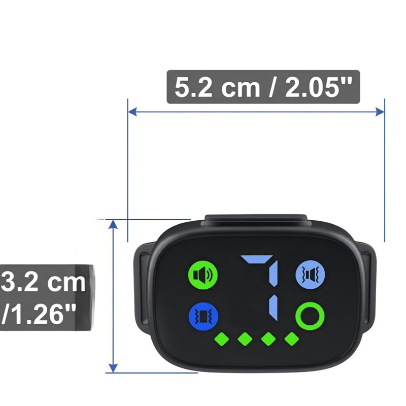 Collier Smart Bark pour grands et petits chiens, dispositif anti-aboiement rechargeable avec 7 réglages de sensibilité, compact, intérieur / extérieur