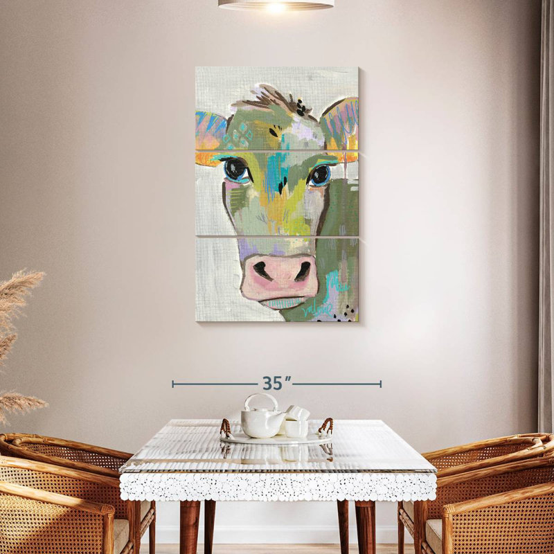 Brampt Cow Face I, 45" H x 28" W