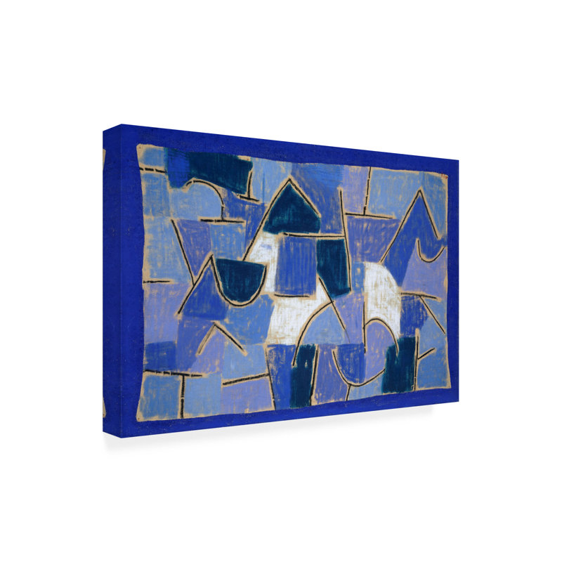 Art sur toile, Collection bleue des maîtres bolognais par Paul Klee, H 16 po x l 24 po