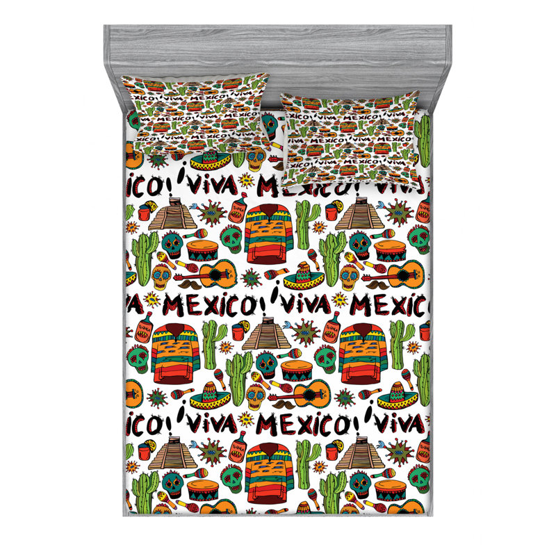 Microfiber Sheet Set, Full Sheet Set with Fitted Sheet