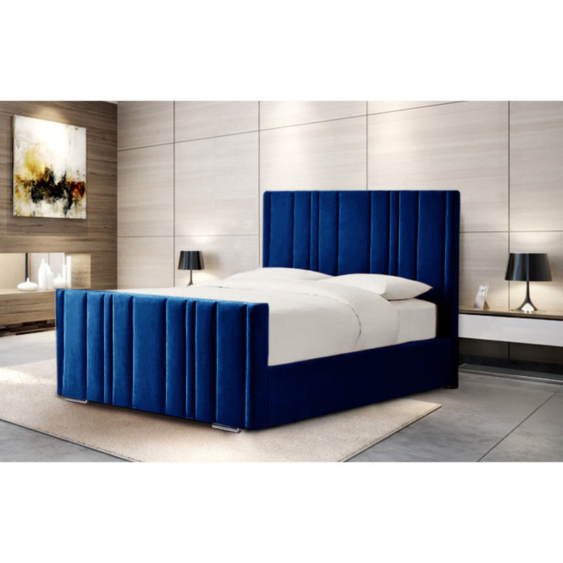 Petersburgh Upholstered Ottoman Storage Bed, Parliament, Double (4'6)
