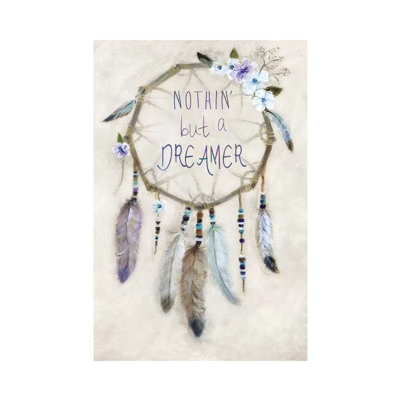 Boho Dreamcatcher by Marilyn Dunlap - Wrapped Canvas Print, 30.48cm H x 20.32cm W x 1.91cm D