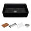 33'' L Double Bowl Fireclay Kitchen Sink-1563370415
