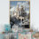 «Frosty Winter Castle Landscape I», art mural paysage d'hiver