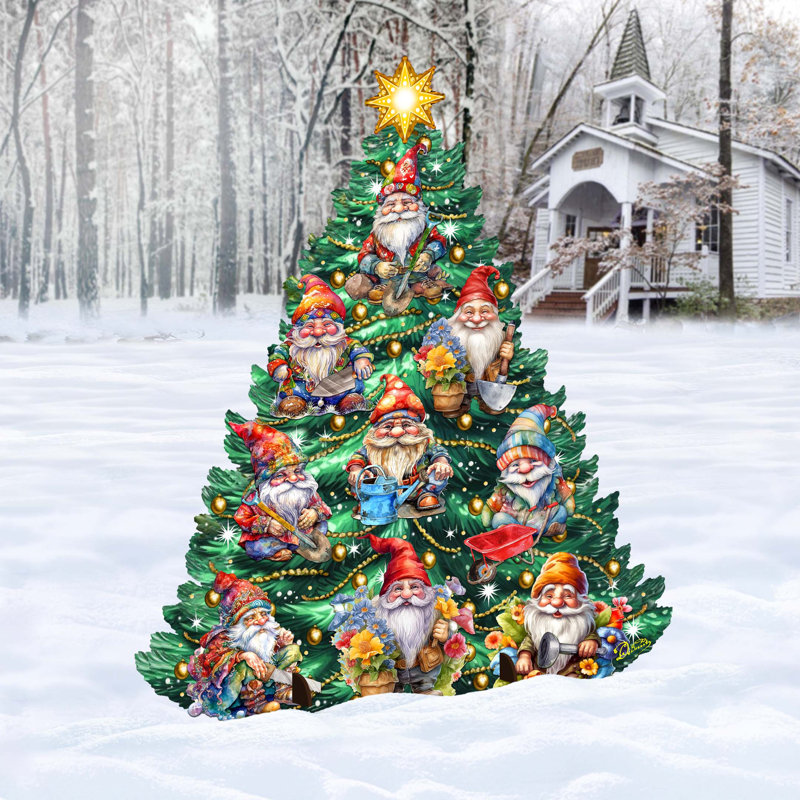Décoration de Noël d'intérieur en bois pour arbre de Noël gnomes sur le thème par g. Debrekht - Décorations de Noël