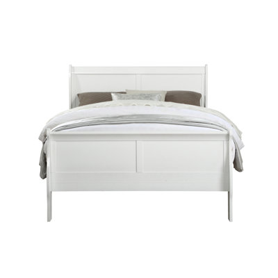 Louis Philippe White Finish Twin Bed