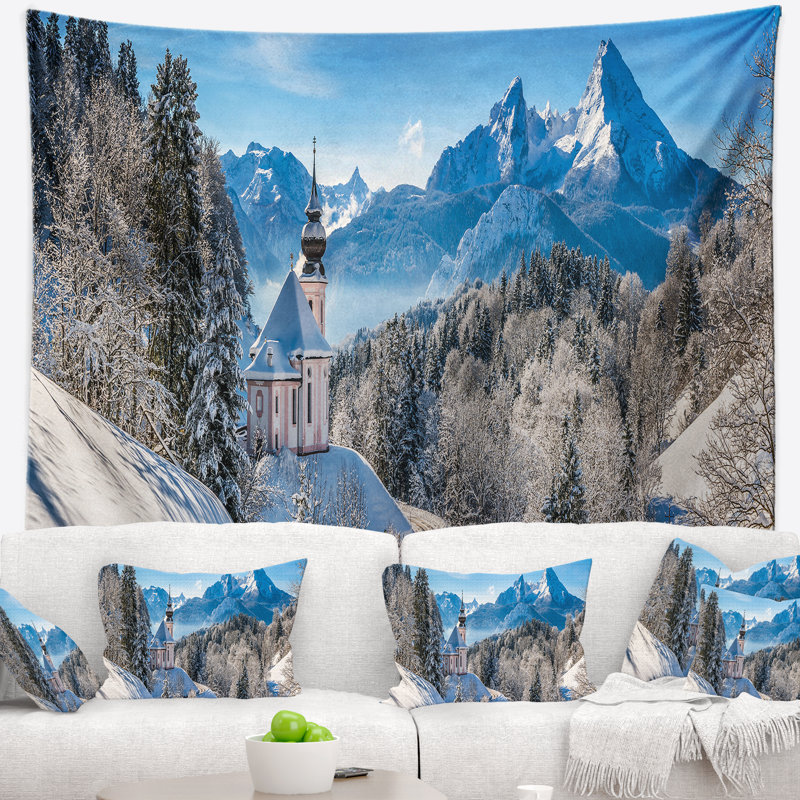 Paysage hivernal dans les Alpes bavaroises, H 32 po x l 39 po