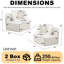 Chaises d'appoint modernes 2PCS Chenille