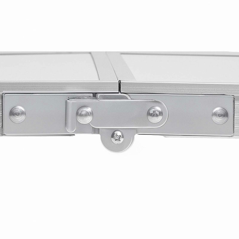 Table de camping pliante 2 pieds, Argent