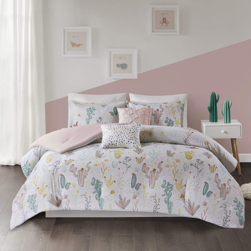 Polyester Floral Comforter Set