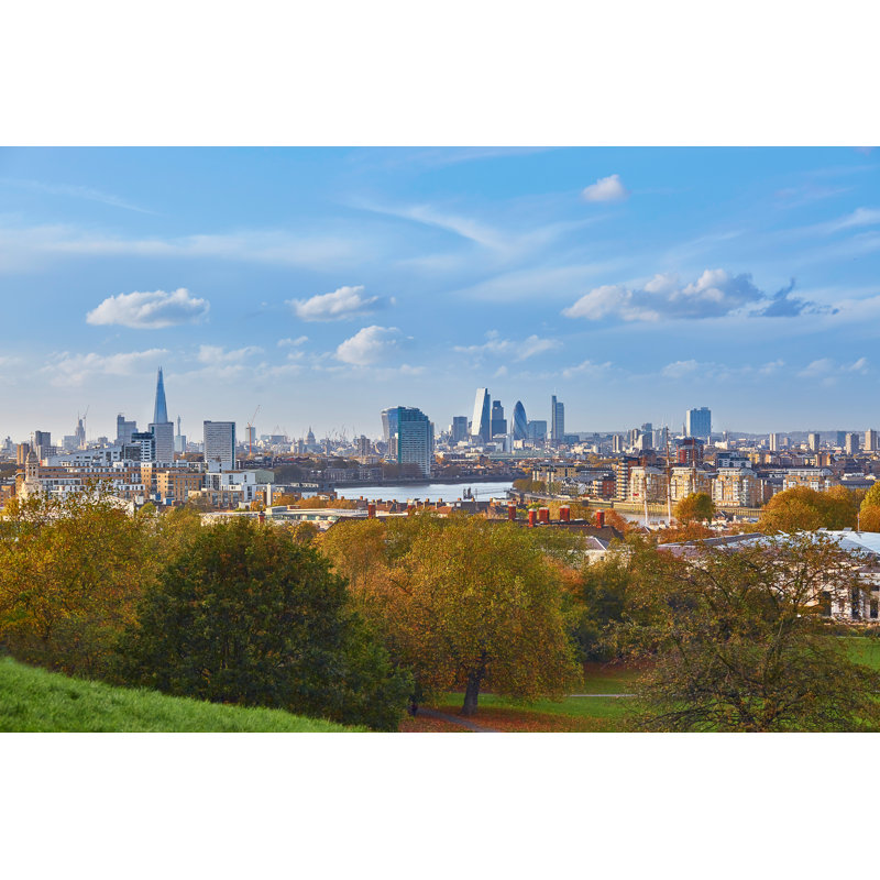London Cityscape by Encrier - Wrapped Canvas Print, 30cm H x 46cm W
