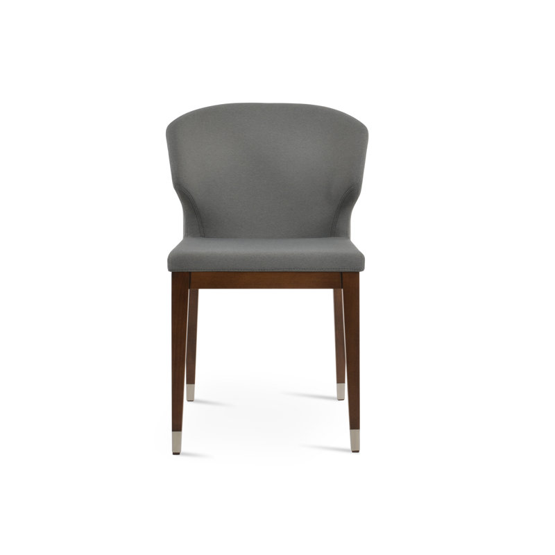 Chaise en tissu Amed, Gris