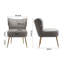 Dominique Velvet Wingback Chair-331984941