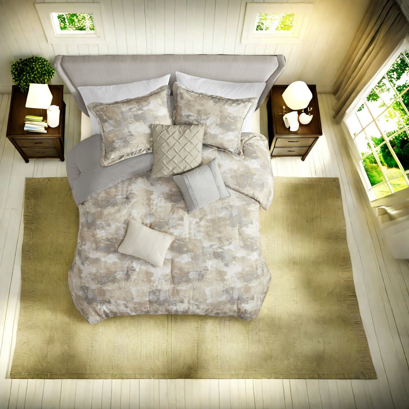 Ensembles de literie luxueux en mélange de coton, style moderne pour la maison
