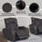 Wendell Dark Gray Microfiber Power Motion Recliner W/Storage