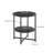 Small Round Side Table,2 Tiers Farmhouse End Table,Accent Tables For Small Spaces,Night Stands For Bedrooms Living Room,Coffee  Tables With Storage Shelf,Black