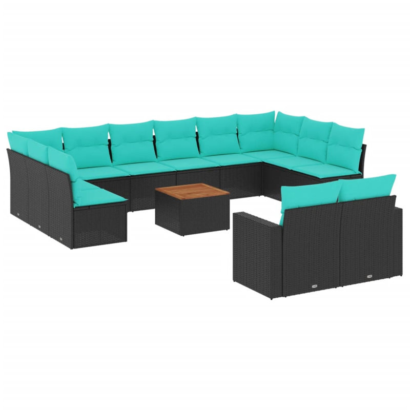 Ensemble de canapés de patio 13 pièces avec coussins 13 po