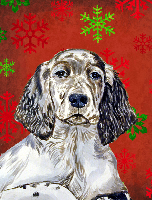 Drapeau rouge et vert Vart, Setter anglais