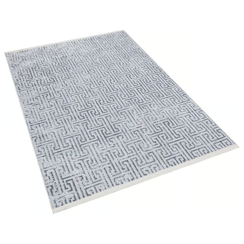 Tapis gris lavable Finleyville, Rectangle 3 pi 3 po x 6 pi 7 po
