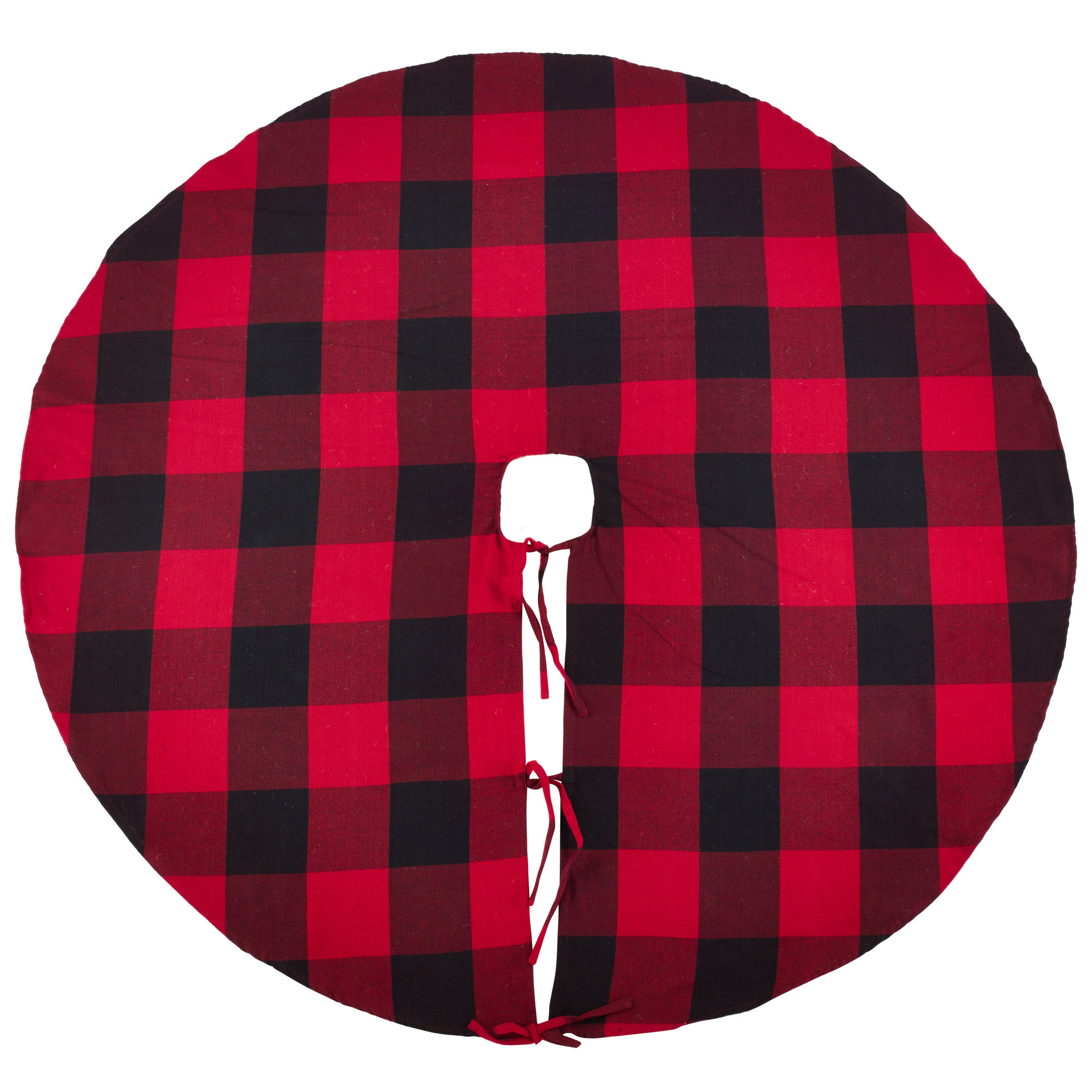 Cotton Tree Skirt, 53", Red/Black