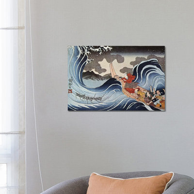 Kuniyoshi: Oban Print by Utagawa Kuniyoshi - Wrapped Canvas Graphic Art