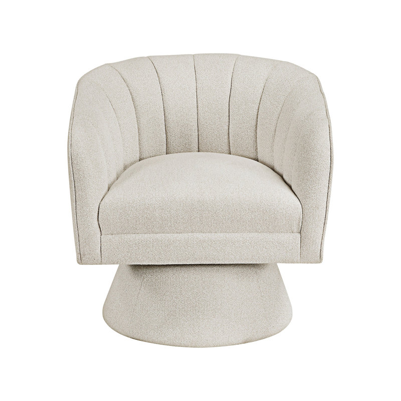 Fauteuil d'appoint pivotant, Beige