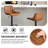 Adjustable Swivel 24"-33" Height Rhombus Leather Bar Stools with Back for Kitchen Island-1842835492-1842835494