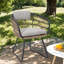 Ensemble de chaises de patio confortables en osier beige avec coussins, pour le jardin et la piscine