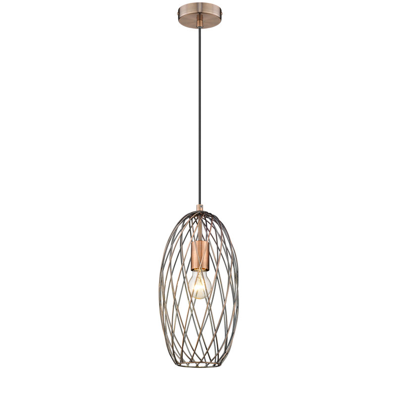 Sumner 1 - Light Copper Geometric Pendant
