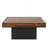 35.4" Farmhouse Square LED Coffee Table