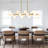 56" W 16 - Light Dimmable Bubble Glass Sputnik Modern Linear Chandelier-1695278586-1811373342-1695278535