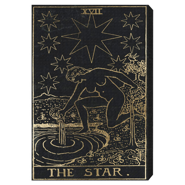 Impression d'art graphique«the star tarot» sur toile, 24" H x 16" L x 1.5" D