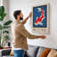 Koi in Motion Japandi - Wrapped Canvas-877364594-877364595